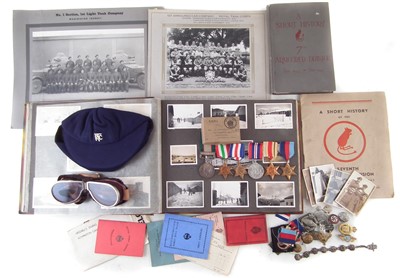Lot 310 - Collection of medals and items relating to Private J. Derbyshire Royal Tank Corps