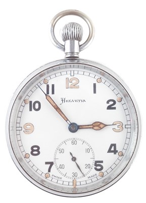 Lot 176 - Helvetia military pocket watch