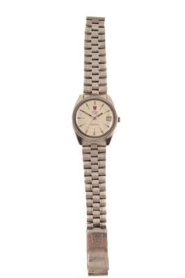 Lot 285 - A 1970s Omega electronic f300 Chronometer stainless steel wristwatch