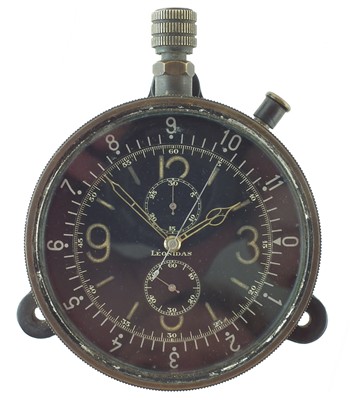 Lot 240 - WWII Italian Fascist Regia Aeronautica Aircraft clock by Leonidas