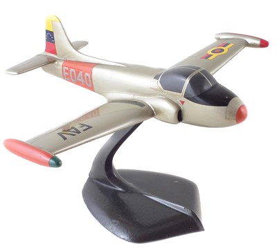Lot 245 - All metal scale model of a BAC Strikemaster attack jet aircraft