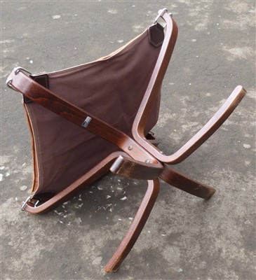Lot 665 - Falcon chair and stool by Sigurd Ressell for Vatne Mobler