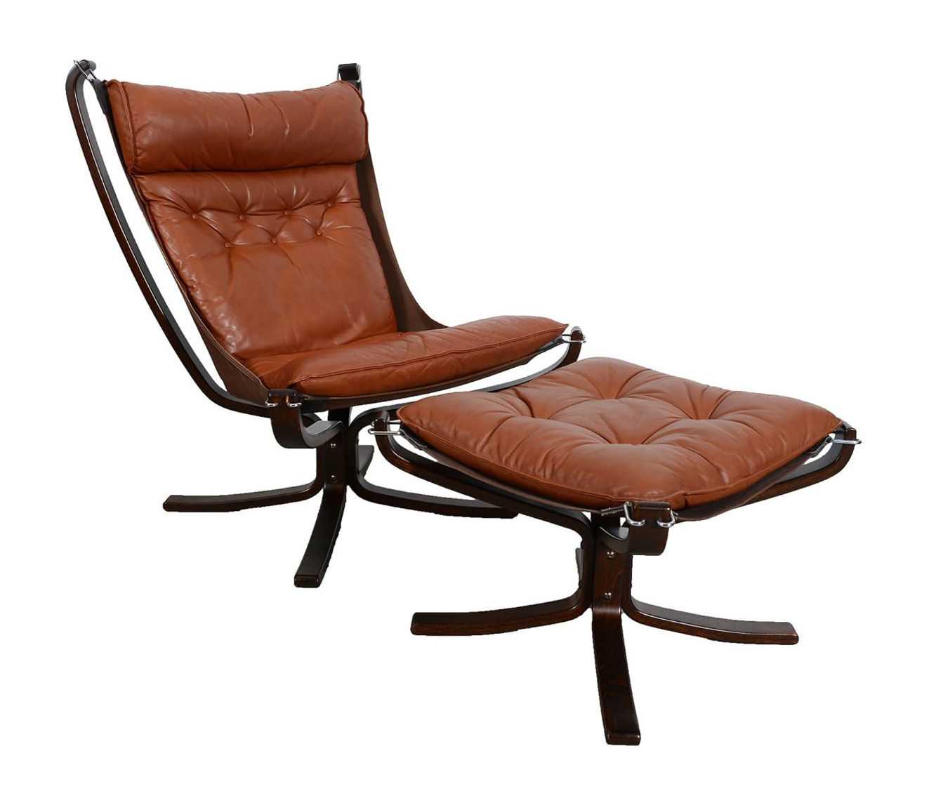 Lot 665 - Falcon chair and stool by Sigurd Ressell for Vatne Mobler