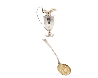 Lot 1 - A George III berry spoon