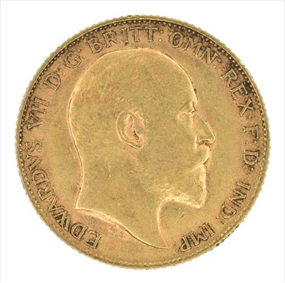 Lot 123 - King Edward VII, Half-Sovereign, 1908, London Mint.