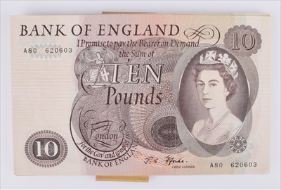 Lot 55 - Forty-five Series "C" Portrait Issue (January 1967) Ten Pounds banknotes (45).