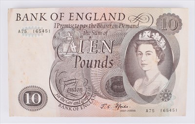 Lot 45 - Forty-five consecutive series "C" Portrait Issue (January 1967), Ten Pounds banknotes (45).