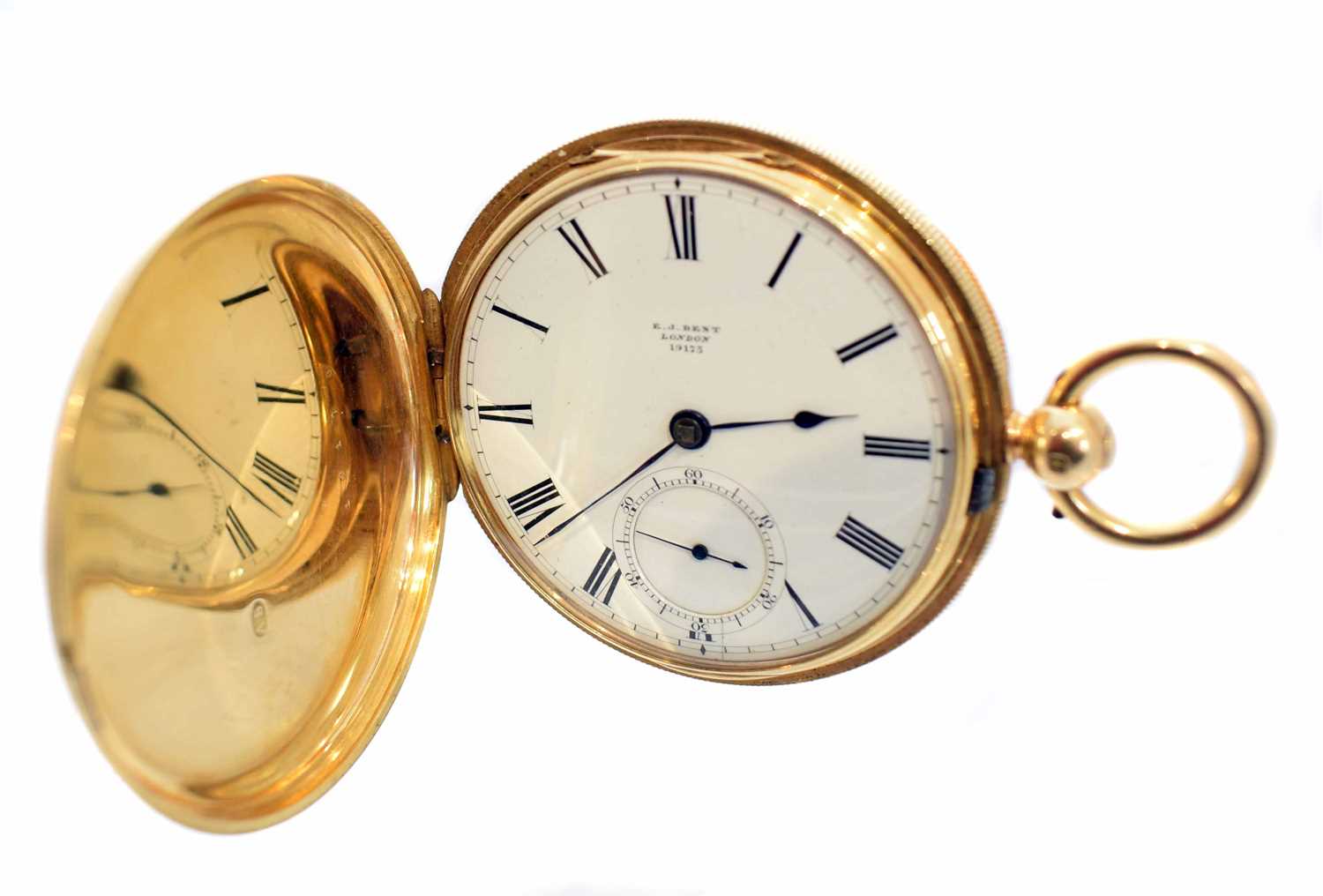 Lot 307 - A Victorian 18ct gold Dent full hunter pocket watch