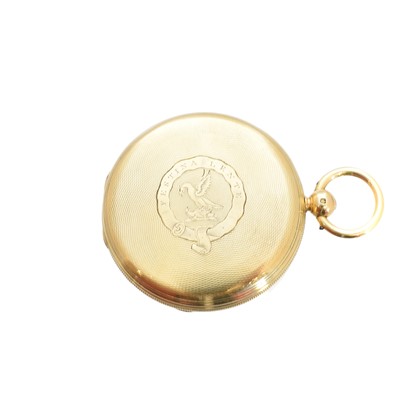 Lot 307 - A Victorian 18ct gold Dent full hunter pocket watch