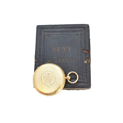 Lot 307 - A Victorian 18ct gold Dent full hunter pocket watch