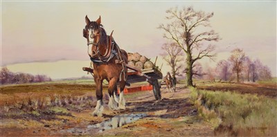 Lot 449 - Alwyn Crawshaw, "Old Dobbin", oil.