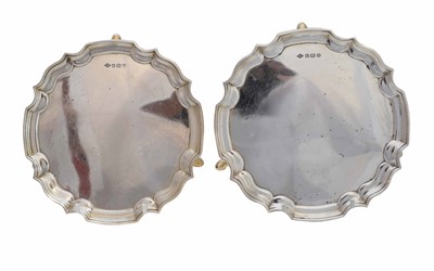 Lot 39 - A pair of 1960's miniature silver salvers