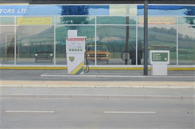 Lot 440 - Geoffrey Yeomans, "Tors Ltd", oil.