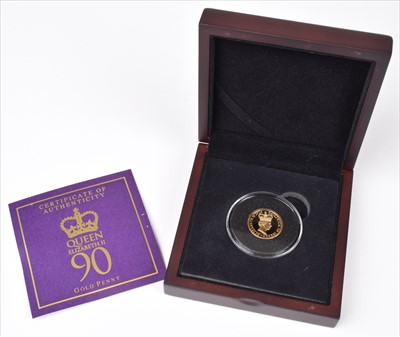 Lot 46 - Jersey 2016 one penny gold coin and 2015 1/10 oz gold Britannia (2).