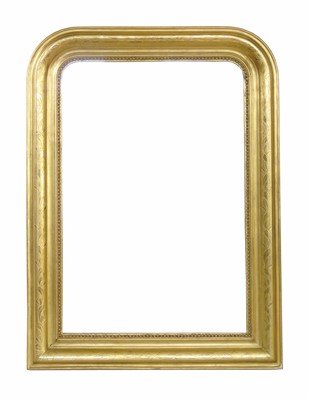 Lot 632 - Early 19th century gesso wall mirror.