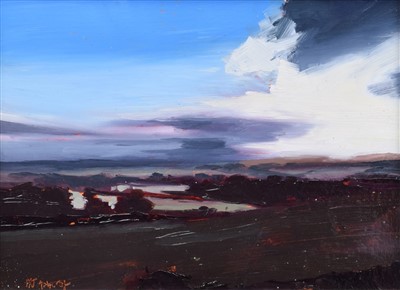 Lot 437 - Michael Ashcroft, "View from Hoghton Tower", oil.