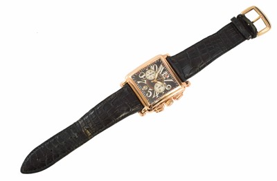 Lot 274 - An 18ct gold Franck Muller Conquistador Cortez wristwatch