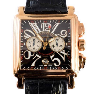 Lot 274 - An 18ct gold Franck Muller Conquistador Cortez wristwatch