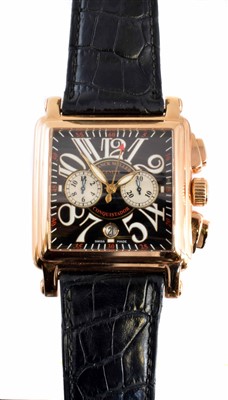 Lot 274 - An 18ct gold Franck Muller Conquistador Cortez wristwatch