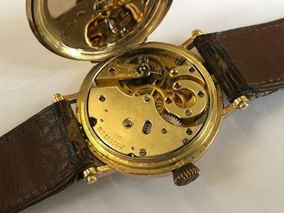 Lot 271 - An 18ct gold cased Patek Philippe watch