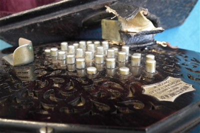 Lot 102 - Wheatstone 56 key concertina.