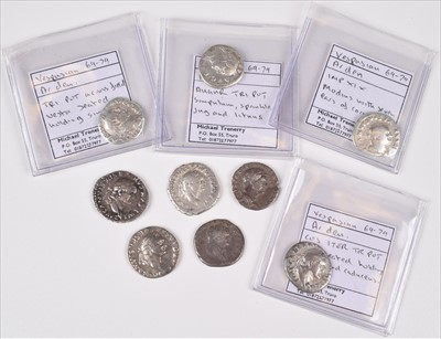 Lot 198 - Vespasian denarii x 9, different reverse (9).