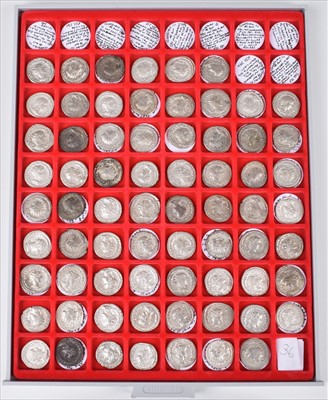 Lot 178 - Gordian III (238-244) a collection of antoninianii in a Lindner tray (69).