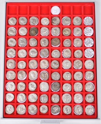Lot 197 - Antoninianii, a collection in a Lindner tray (68).