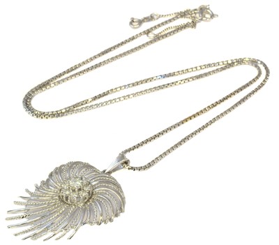 Lot 151 - A diamond pendant