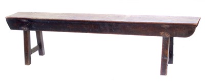 Lot 603 - Early 19th century oak bench