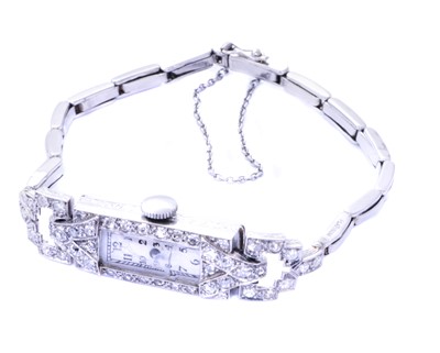 Lot 265 - A diamond cocktail watch