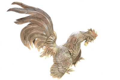 Lot 40 - A 1960's silver figure of a cockerel