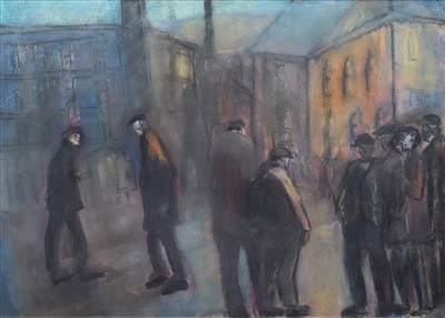 Lot 514 - John Thompson, "Group Series No. 863", mixed media.