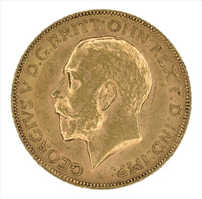 Lot 91 - George V 1913 and Edward VII 1907 gold sovereigns (2).