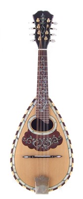 Lot 55 - Modern bowl back mandolin in case.