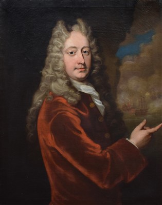Lot 541 - After Sir Godfrey Kneller, Portrait of Captain Edward Dod, oil.