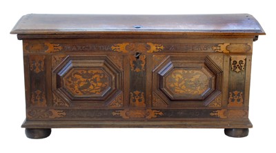 Lot 621 - Late 18th century Continental chest.