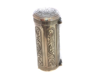 Lot 46 - A Dutch silver nutmeg grater