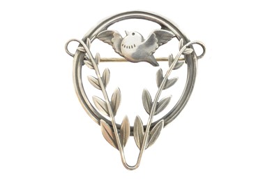 Lot 93 - A Georg Jensen brooch, pattern no. 258