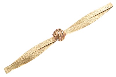 Lot 271 - A 1960s ladies 9ct gold diamond and ruby Bueche Girod cocktail watch
