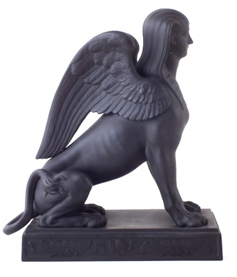 Lot 123A - Wedgwood sphinx black basalt