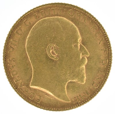 Lot 75 - King Edward VII, Half-Sovereigns, 1907, 1909 x 2, (3).