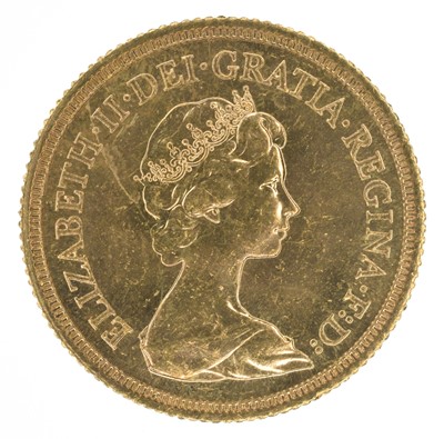 Lot 80 - Queen Elizabeth II, Sovereign, 1978, EF.