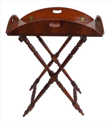 Lot 329 - Victorian oak butlers tray
