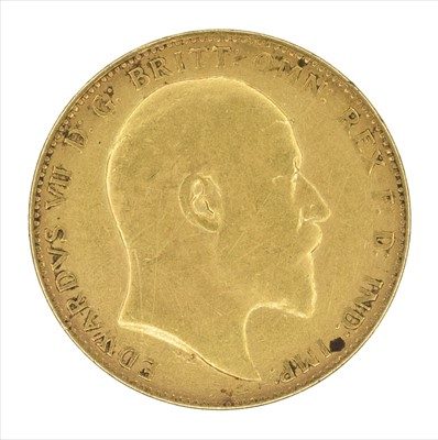 Lot 157 - King Edward VII, Sovereign, 1909, London Mint.
