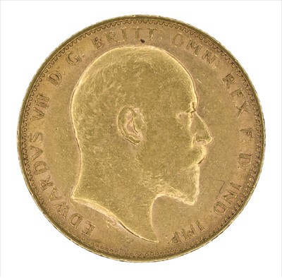 Lot 109 - King Edward VII, Sovereign, 1904, London Mint.