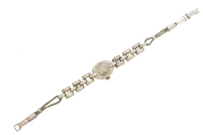 Lot 252 - A mid 20th century Wittnauer Watch Company diamond cocktail watch