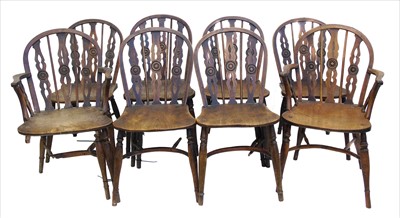 Lot 179 - Eight 19th century Windsor chairs by Prior