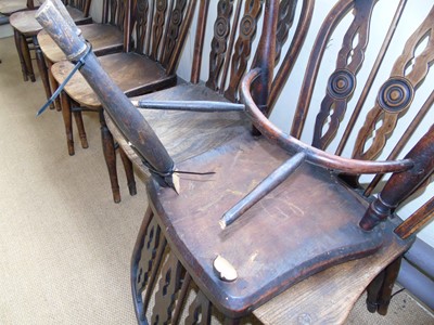 Lot 179 - Eight 19th century Windsor chairs by Prior