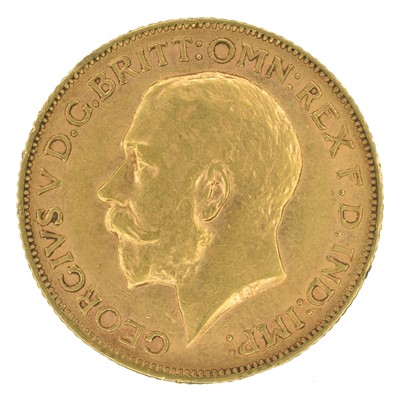Lot 100 - King George V, Sovereign, 1911, VF.